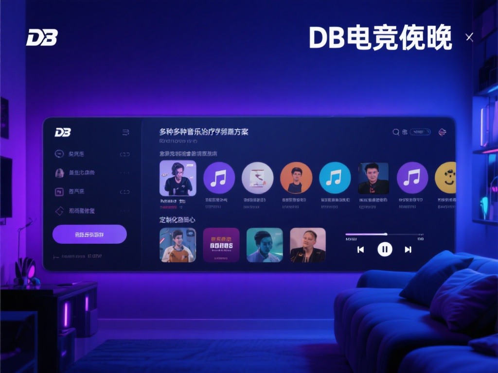 另外，DB电竞晚安还精心挑选了多种音乐疗愈方案。音