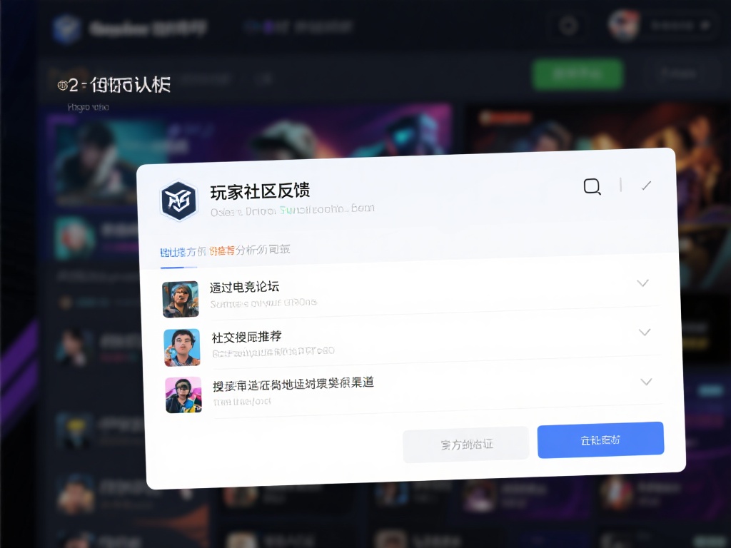 玩家社区反馈：通过电竞论坛或社交平台搜寻玩家推荐，